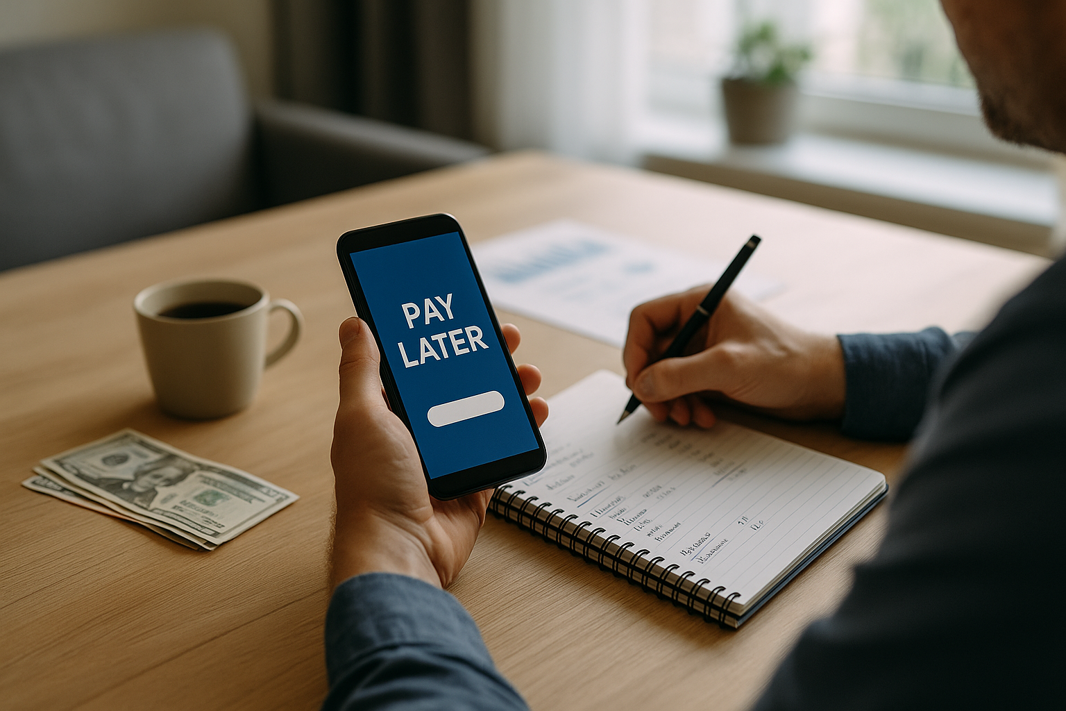 Gestione del budget personale durante un pagamento buy now pay later con controllo delle rate
